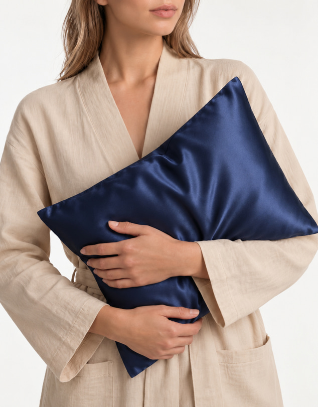 SILK MAGNOLIA - Silk Travel Pillow and Silk Pillowcase