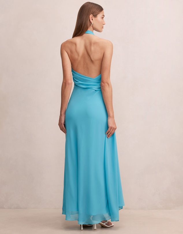 Forever New - Rory Halter Neck Drape Maxi Dress