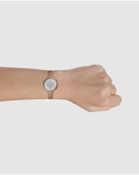 Fossil - Monroe HR Rose Gold-Tone Hybrid Smartwatch FTW7037