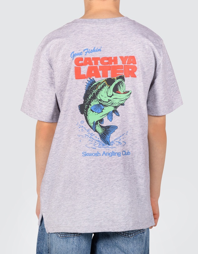 Skwosh - Catch Ya Boys Back Print Tee in Stone