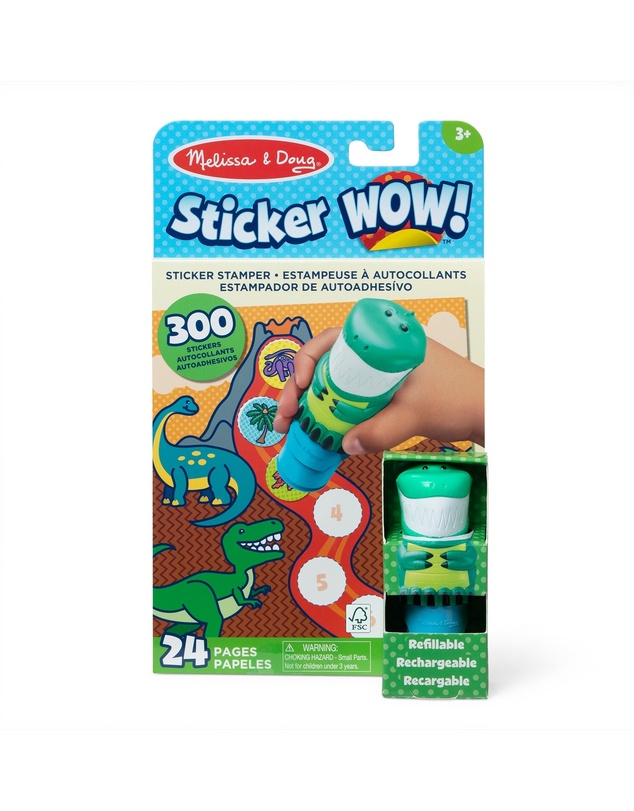 Melissa and Doug - Sticker Wow Activity Pad Set Dinosaur