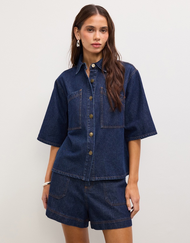 The Fated - Asha Soft Denim Shirt
