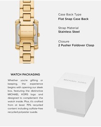 Michael Kors - Emery Gold Tone Analogue Watch