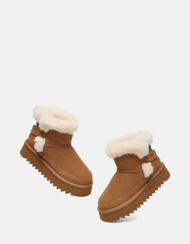EVERAU - Australian Shepherd Ugg Bynnie Cow Suede Upper UGG Boots