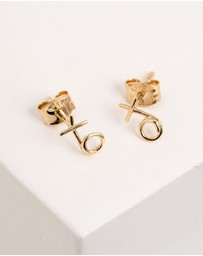 Luna Rae - Solid Gold - Kiss Hug Studs