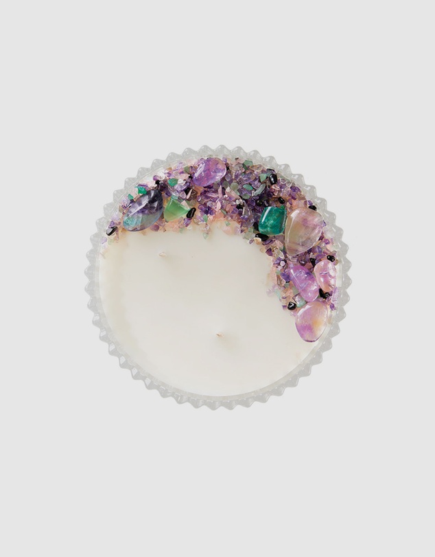 Silk Oil of Morocco - Hocus Pocus Large Crystal Candle - Power & Self Confidence