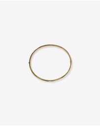 Michael Hill - Diamond Accent Oval Bangle in 10kt Yellow Gold