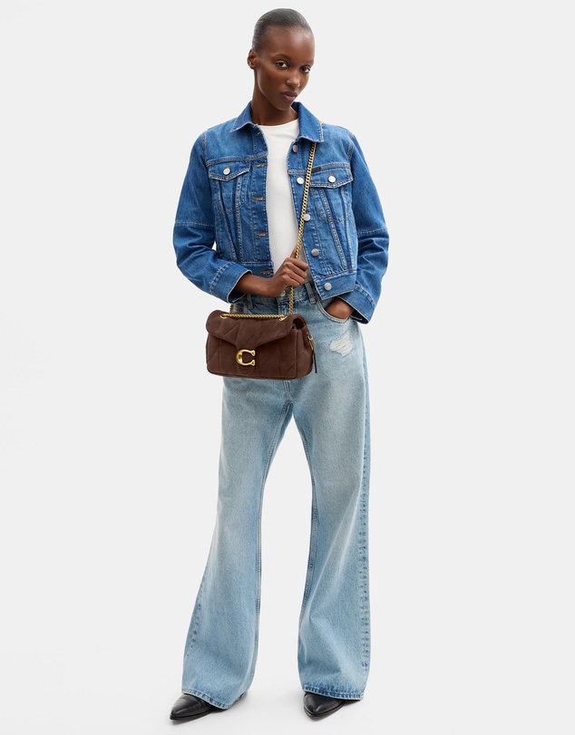 Coach - Soft Quilted Suede Tabby Shoul