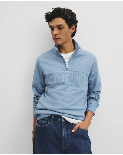 Country Road - Australian Cotton Half Zip Heritage Sweat