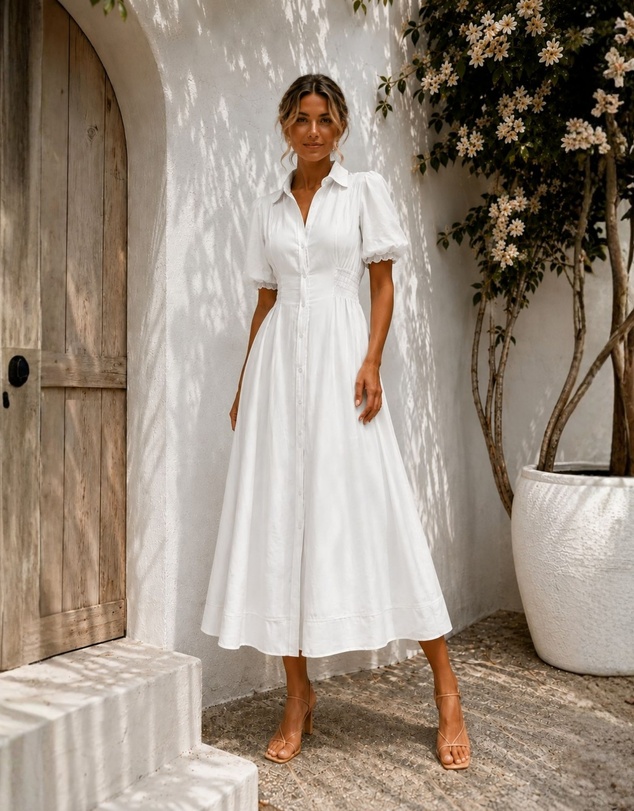 Esther & Co - Neriessa Dress - Serene White