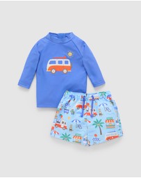 Purebaby - Board Short & Rashie Set- Kids-Babies