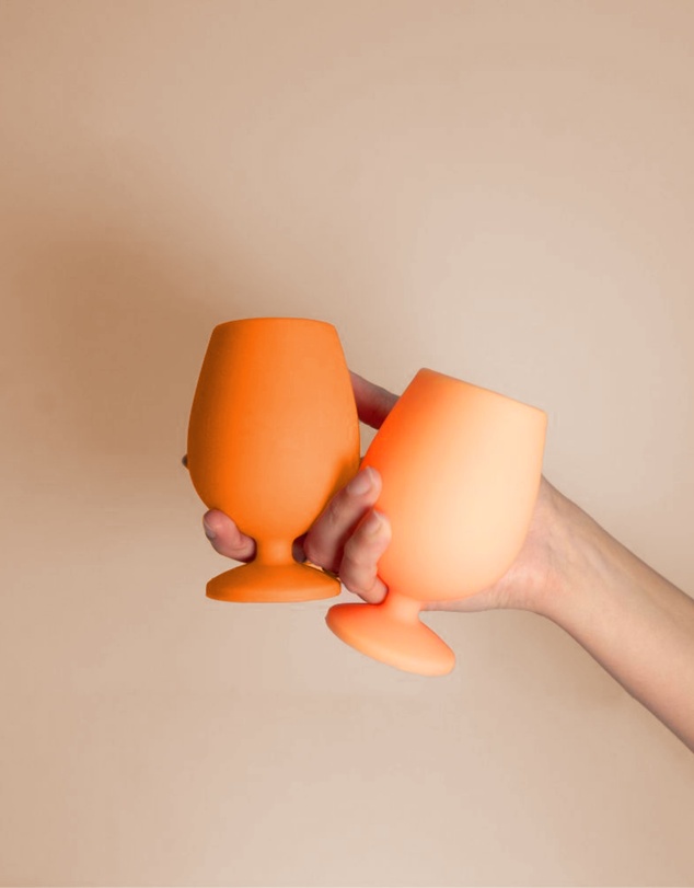 porter green - stemm | silicone unbreakable wine glasses