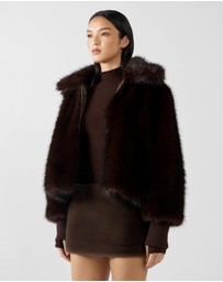 BY.DYLN - Reese Faux Fur Bomber