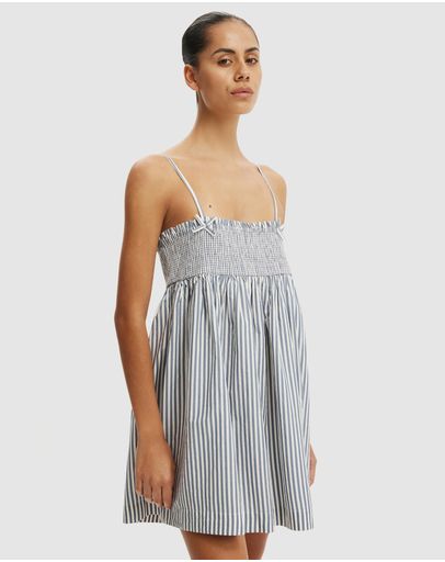 Madi Stripe Weathered Blue