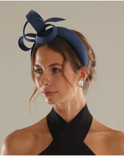 Morgan & Taylor - Mel Fascinator in Navy Blue