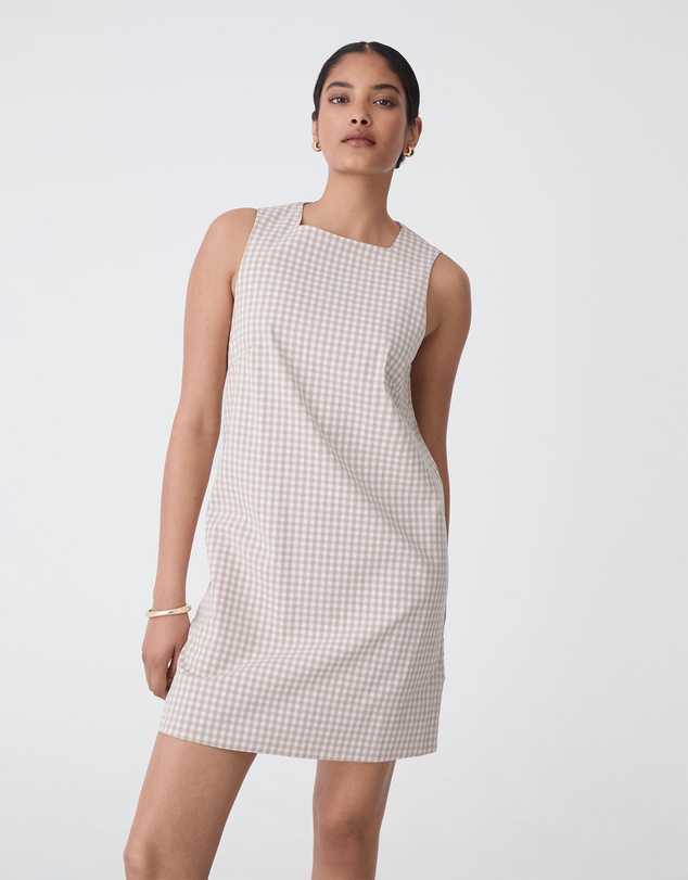 Forcast - Koora Checked Mini Shift Dress