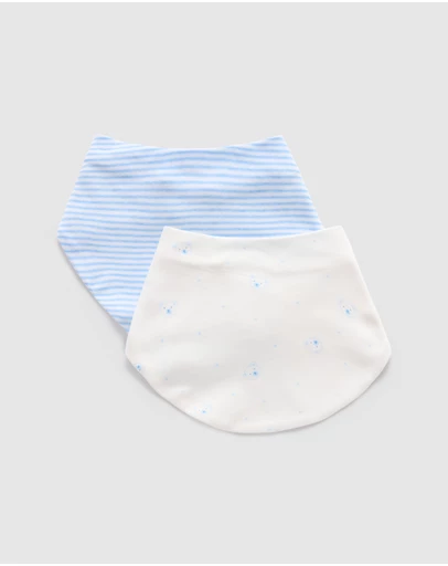 Purebaby - 2 Pack Essential Dribble Bib