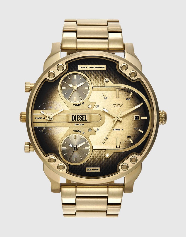 Diesel - Mr. Daddy Slim Gold Tone Analogue Watch