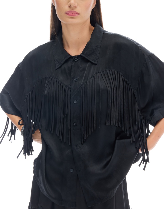 THE TALES - Ibiza Nights Satin Fringed Shirt