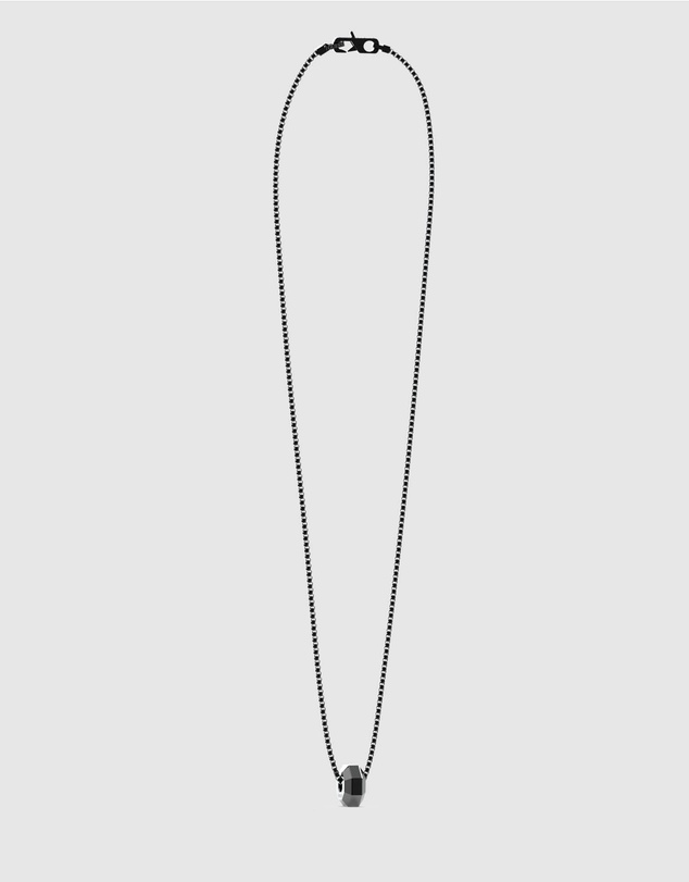 GUESS - Black IP Exagon Necklace
