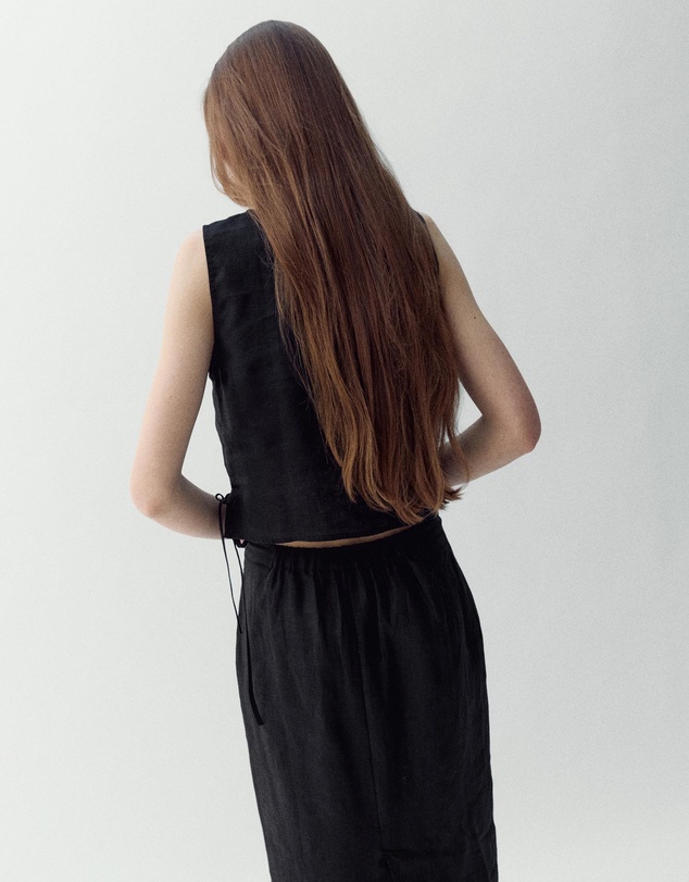 M.N.G - Linen Top with Ties
