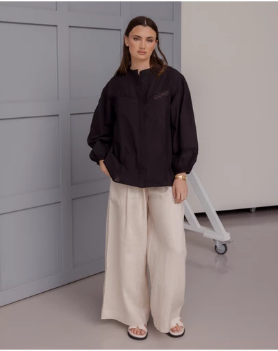 ALEXANDRA - Everett Blouse Black