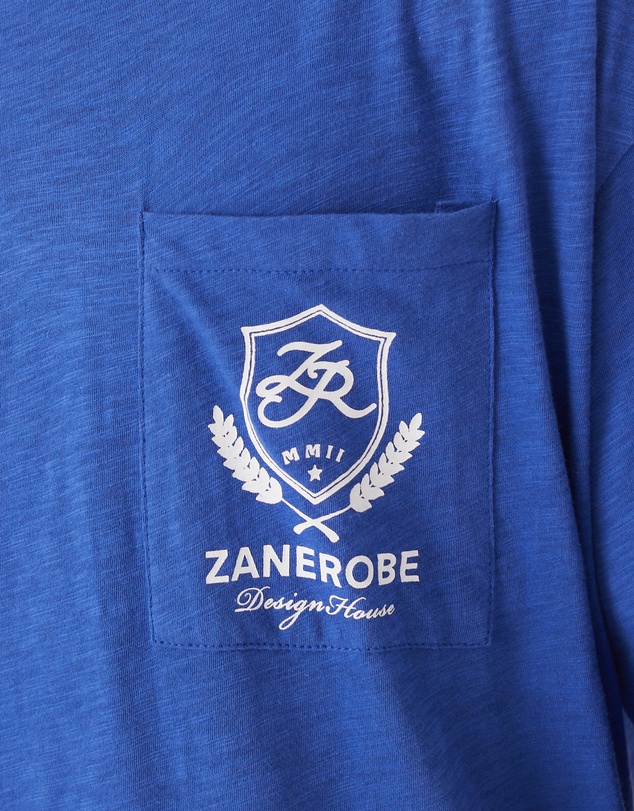 Zanerobe - Crest Slub Flow Tee Cobalt Blue