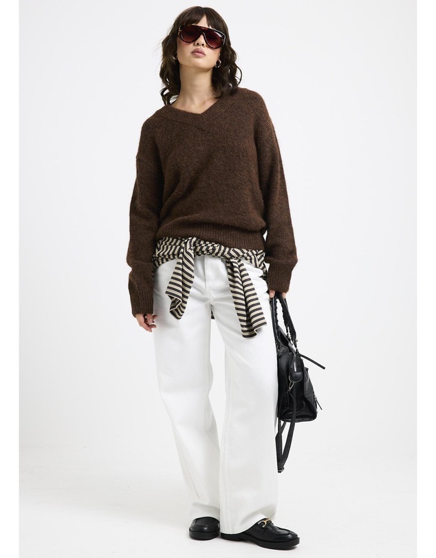 Subtitled - Grace V Neck Knit Jumper