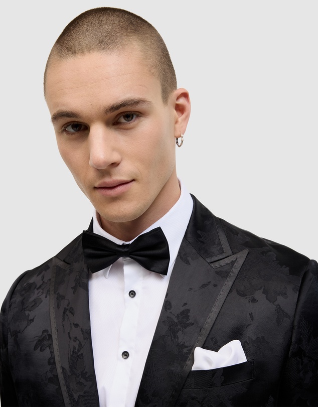 Politix - Matheson Jacquard Black Tie Tuxedo