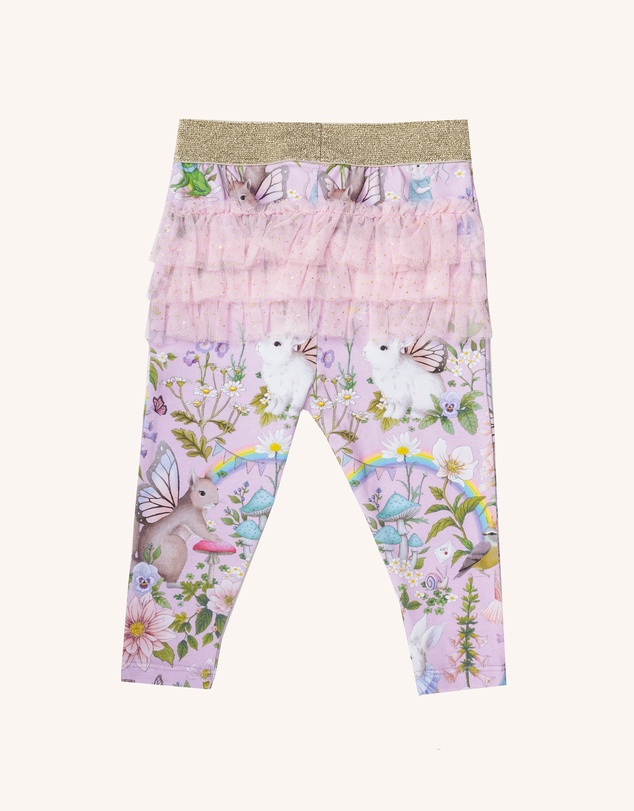 Fleur Harris - 'Fairyland' Fabulous Frilled Legging in Pink Lavender