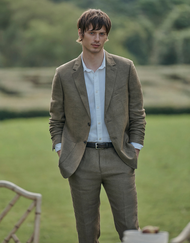 Country Road - Regular Fit Tapered Linen Pant