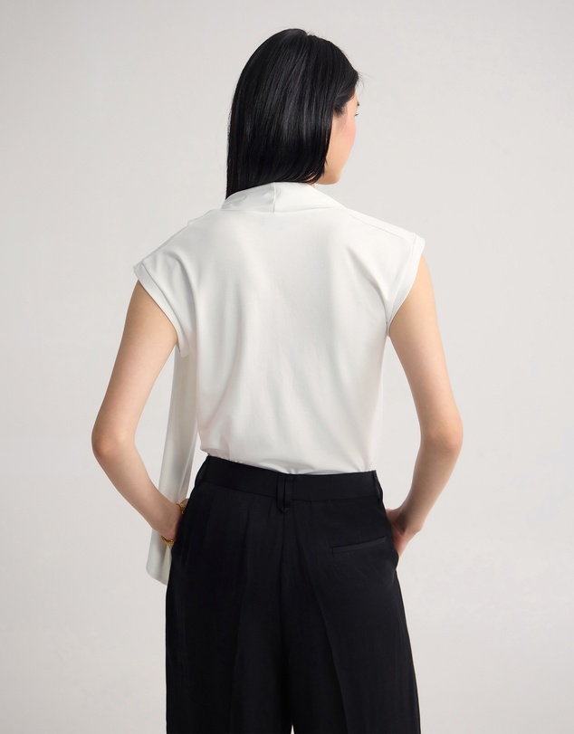 Oxford - Mimi Jersey Scarf Detail Top