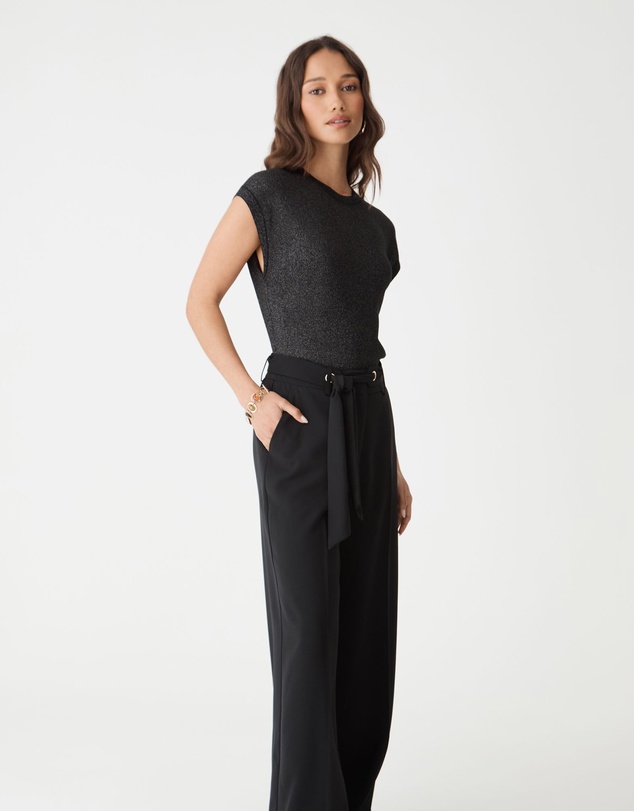 Forcast - Natalie Belted Wide Leg Pants