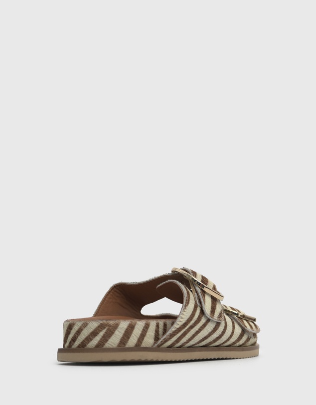 Betts - Margot Leather Buckle Slides