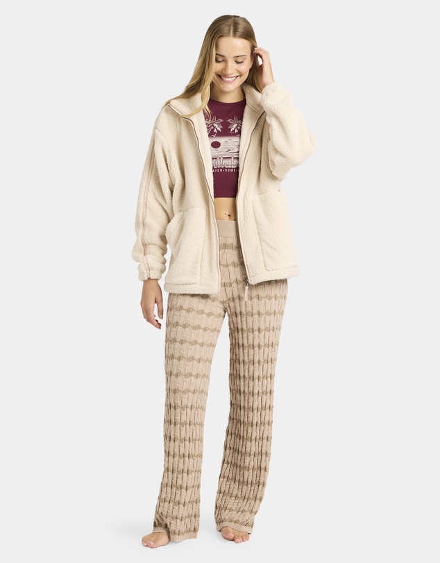 Billabong - Womens Sweet Ride Zip Fleece Top