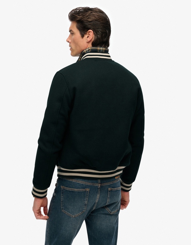 Superdry - Varsity Monogram Wool Bomber