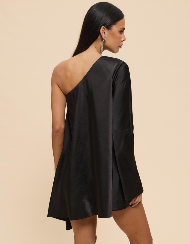 CHANCERY - Zara Long Sleeve Asymmetric Mini Dress