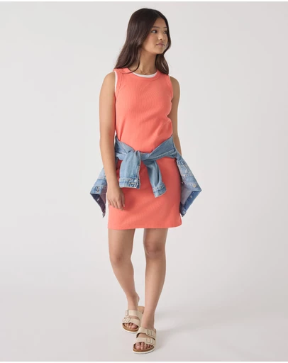 Decjuba Kids - Harper Rib Tank Dress - Teens