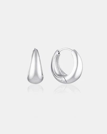 The Silver Collective - Ella Mini Hoops Silver