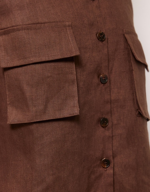 AERE - Patch Pocket Relaxed Linen Tank