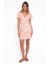 Petal & Pup - Tamika Mini Dress - Peach Floral