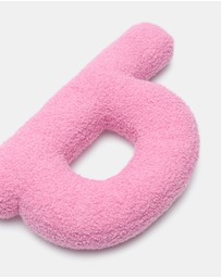 Seed Heritage - Pink Boucle Initial Cushion