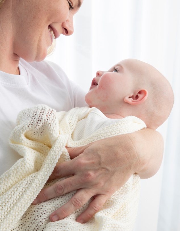 Living Textiles - Cotton Cellular Blanket - Natural White
