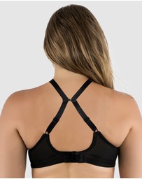 Parfait - Stevie Faux Leather Unlined Wired Full Bust Bra