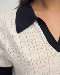 Oxford - Aimee Pointelle Polo