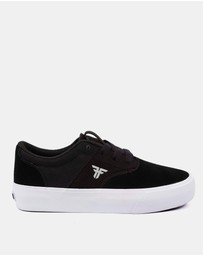 Fallen Footwear - Fallen Footwear Phoenix Kids Vulcanised Sole Shoes Black/White