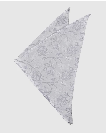 yd. - Vernazza Floral Pocket Square