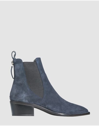 Navy-suede