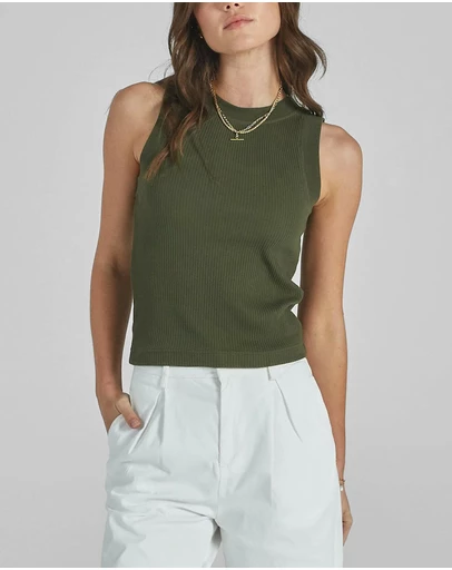 DRICOPER DENIM - Joey Forest Green Top