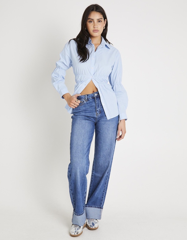 Subtitled - Demi Fold Hem Denim Jeans